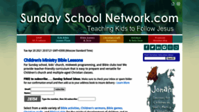 What Sundayschoolnetwork.com website looked like in 2021 (3 years ago)