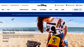 What Shopdisney.com website looked like in 2021 (3 years ago)