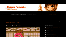 What Saizenfansubs.com website looked like in 2021 (3 years ago)