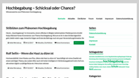 What Schicksal-hochbegabung.de website looked like in 2021 (3 years ago)