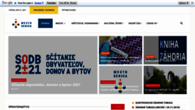 What Senica.sk website looked like in 2021 (3 years ago)