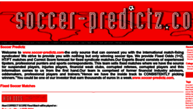 What Soccer-predictz.com website looked like in 2021 (3 years ago)
