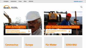 What Soka-bau.de website looked like in 2021 (3 years ago)