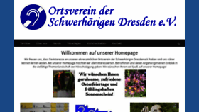 What Schwerhoerige-dresden.de website looked like in 2021 (3 years ago)