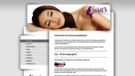 What Sera-kosmetikstudio.com website looked like in 2021 (3 years ago)