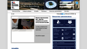 What Seine-saint-denis.gouv.fr website looked like in 2021 (3 years ago)
