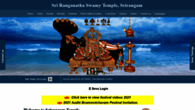 What Srirangam.org website looked like in 2021 (3 years ago)