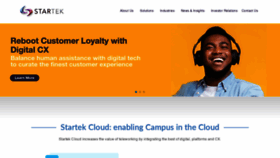 What Startek.com website looked like in 2021 (3 years ago)