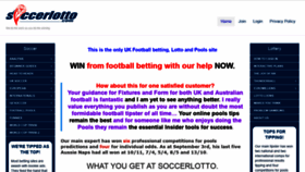 What Soccerlotto.com website looked like in 2021 (3 years ago)