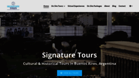What Signaturetours.com.ar website looked like in 2021 (3 years ago)