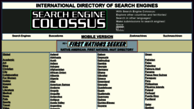 What Searchenginecolossus.com website looked like in 2021 (3 years ago)