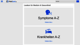 What Symptomat.de website looked like in 2021 (3 years ago)