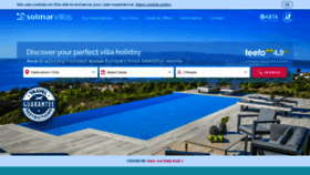 What Solmarvillas.com website looked like in 2021 (3 years ago)