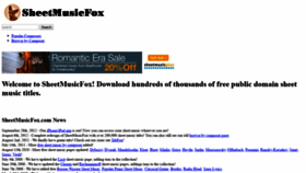 What Sheetmusicfox.com website looked like in 2021 (3 years ago)
