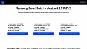 What Samsungsmartswitch.org website looked like in 2021 (3 years ago)