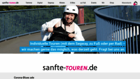 What Sanfte-touren.de website looked like in 2021 (3 years ago)