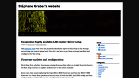 What Stgraber.org website looked like in 2021 (3 years ago)
