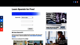 What Spanishlistening.org website looked like in 2021 (2 years ago)