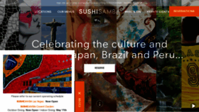 What Sushisamba.com website looked like in 2021 (3 years ago)