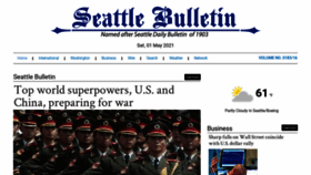 What Seattlebulletin.com website looked like in 2021 (2 years ago)