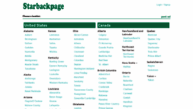What Starbackpage.com website looked like in 2021 (3 years ago)