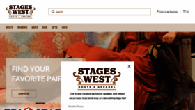 What Stageswest.com website looked like in 2021 (2 years ago)