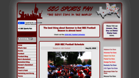 What Secsportsfan.com website looked like in 2021 (3 years ago)