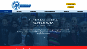 What Svdp-sacramento.org website looked like in 2021 (3 years ago)