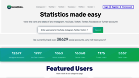 What Socialstats.io website looked like in 2021 (3 years ago)