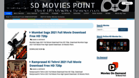 What Sdmoviespoint.life website looked like in 2021 (3 years ago)