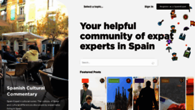 What Spainexpat.com website looked like in 2021 (3 years ago)
