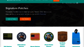 What Signaturepatches.com website looked like in 2021 (3 years ago)