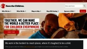 What Savethechildren.org website looked like in 2021 (3 years ago)