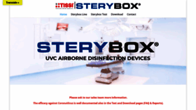 What Sterybox.com website looked like in 2021 (2 years ago)