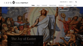 What Sspx.org website looked like in 2021 (3 years ago)