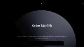 What Starlink.com website looked like in 2021 (2 years ago)