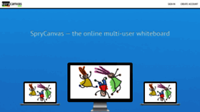 What Sprycanvas.com website looked like in 2021 (3 years ago)