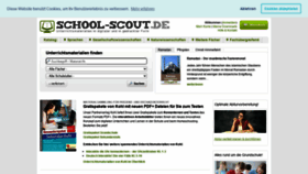 What School-scout.de website looked like in 2021 (2 years ago)