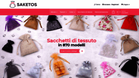 What Sacchetti-organza.it website looked like in 2021 (3 years ago)