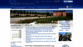 What Schwetzingen.de website looked like in 2021 (2 years ago)