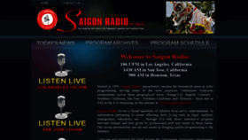What Saigonradio.com website looked like in 2021 (3 years ago)
