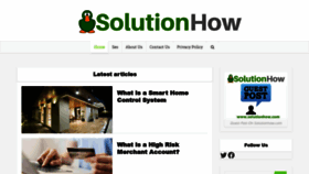 What Solutionhow.com website looked like in 2021 (2 years ago)