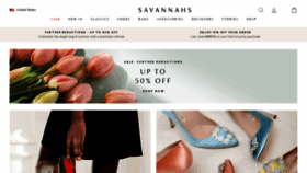 What Shopsavannahs.com website looked like in 2021 (3 years ago)