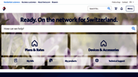 What Swisscom.com website looked like in 2021 (2 years ago)