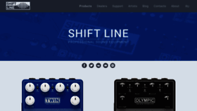 What Shift-line.com website looked like in 2021 (2 years ago)