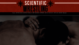 What Scientificwrestling.com website looked like in 2021 (2 years ago)