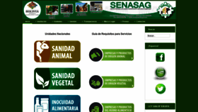 What Senasag.gob.bo website looked like in 2021 (2 years ago)