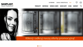 What Sanplast.pl website looked like in 2021 (4 years ago)