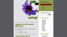 What Synthroid1.com website looked like in 2021 (2 years ago)