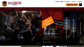 What Salisburyschool.org website looked like in 2021 (2 years ago)